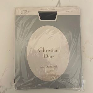 Christian Dior Sheer Black Pantyhose